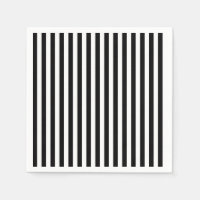 Rayas delgadas - Blanco y negro