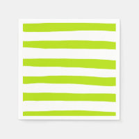 Rayas desiguales en verde limón y blanco