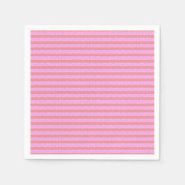 Servilleta De Papel Rayas geométricas rosadas