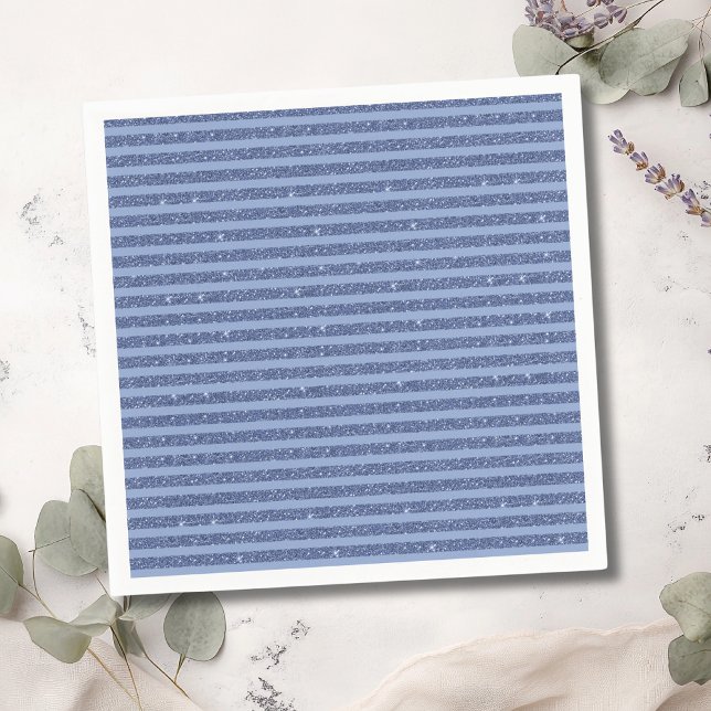 Servilleta De Papel Rayas horizontales de estilo brillo índigo oscuro (Subido por el creador)