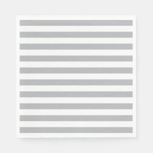 Servilleta De Papel Rayas horizontales grises