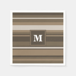 Servilleta De Papel Rayas marrones
