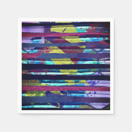 Servilleta De Papel Rayas metálicas