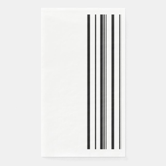 Servilleta De Papel Rayas negras (Anverso)