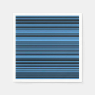 Servilleta De Papel Rayas Negras Azules