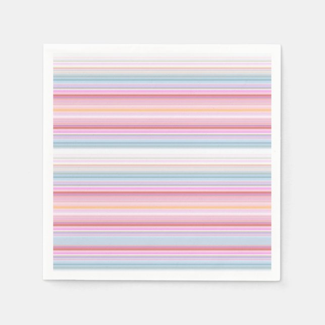 Servilleta De Papel Rayas puntiagudas blancas (Anverso)