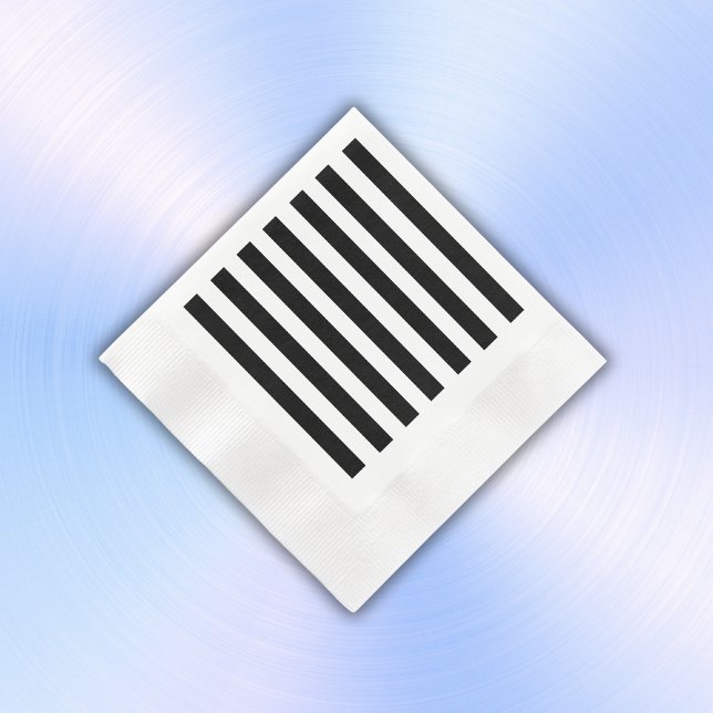 Servilleta De Papel Rayas simples en blanco y negro | (Subido por el creador)