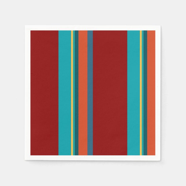 Servilleta De Papel Rayas suroeste 24 (Anverso)