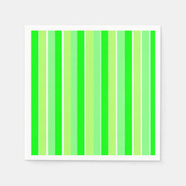 Servilleta De Papel Rayas verdes limones