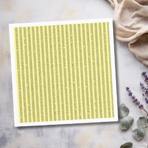 Servilleta De Papel Rayas Verticales de Estilo Brillante Amarillo Dest