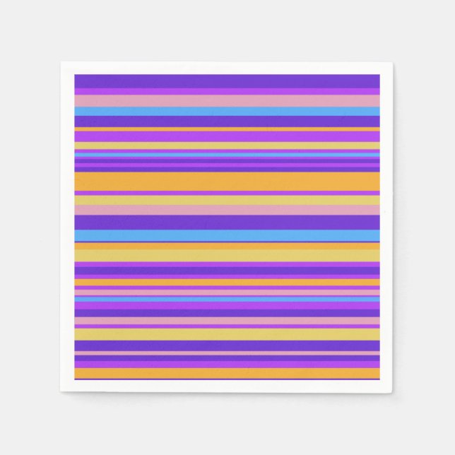 Servilleta De Papel Rayas vibrantes (Anverso)