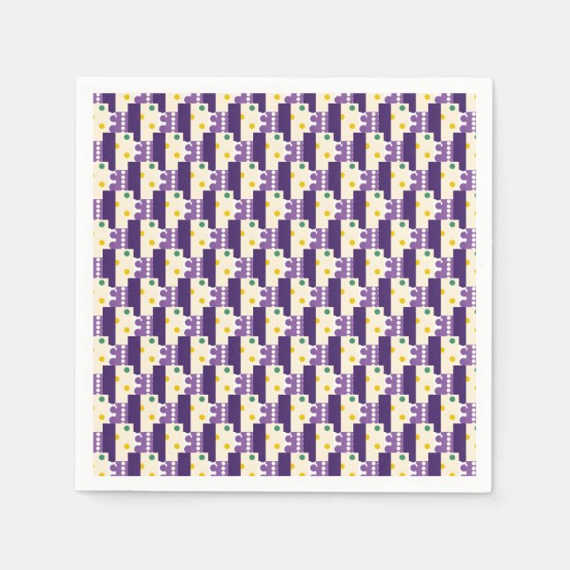 Servilleta De Papel Rayas y puntos (Anverso)