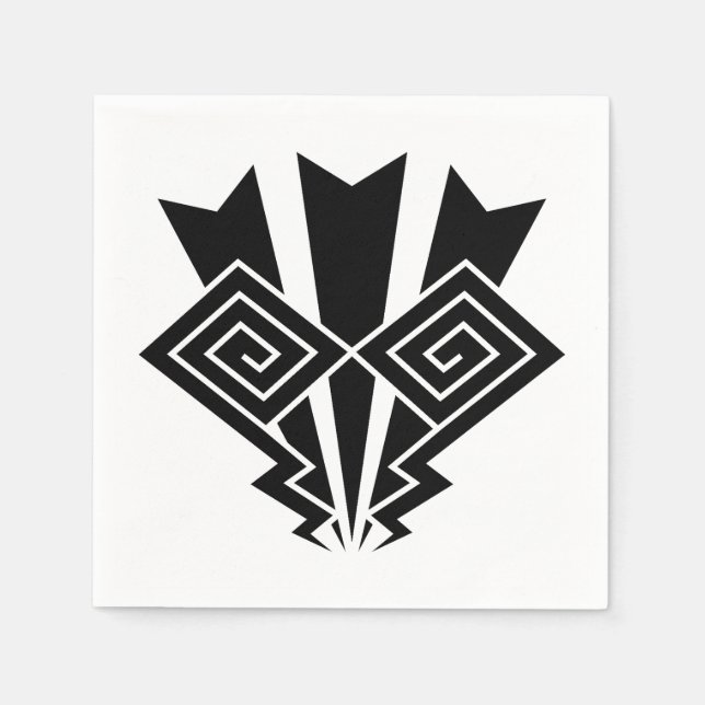 Servilleta De Papel Rayo delgado (Anverso)