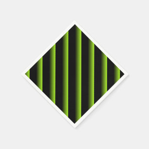 Servilleta De Papel Rayo diagonal negro y verde