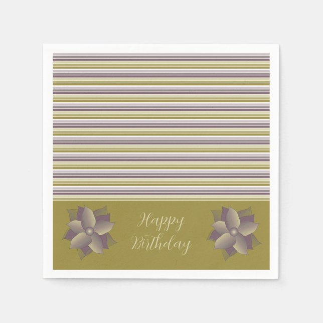 Servilleta De Papel Rayo púrpura moderno (Anverso)