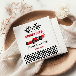 Servilleta De Papel Raza de coches rojos Ducha bebé