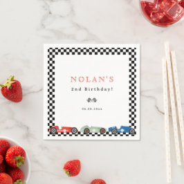 Servilleta De Papel Raza Retro Tema del coche Cumpleaños