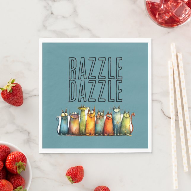 Servilleta de papel Razzle Dazzle (In situ)