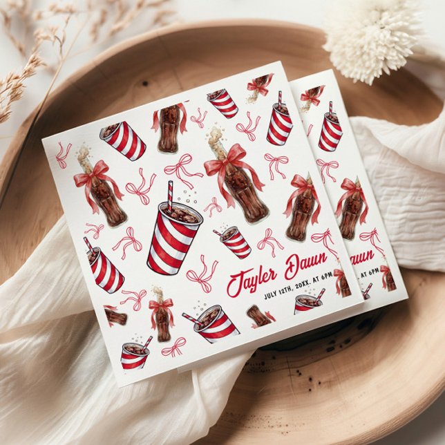 Servilleta De Papel Ready to Pop Cola Baby Shower (Subido por el creador)