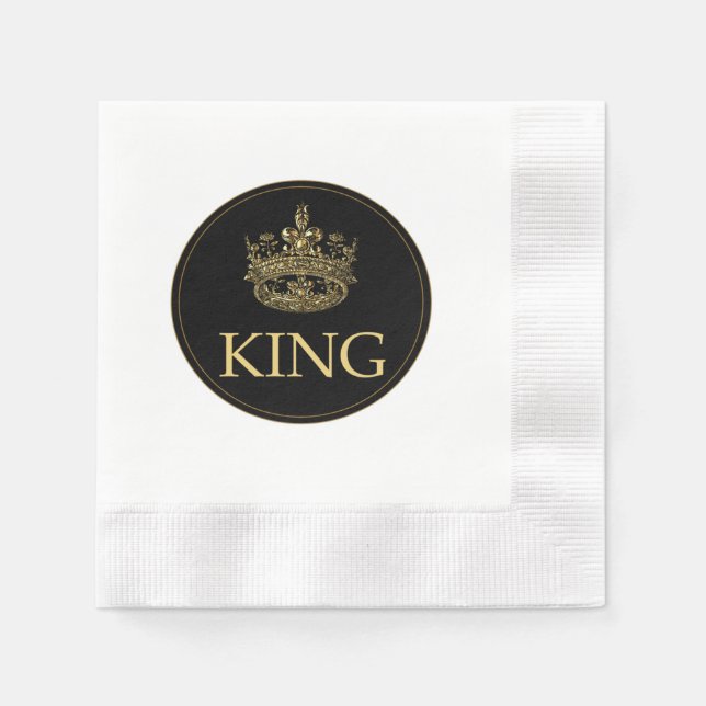 Servilleta De Papel Real Imperio del Rey y Corona (Anverso)
