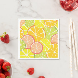 Servilleta De Papel Rebanada de cítrico de verano