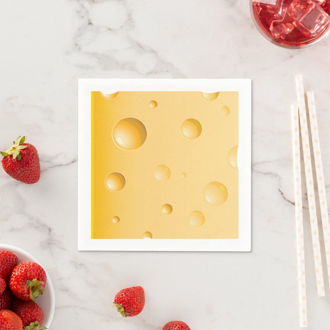 Servilleta De Papel Rebanada de queso suizo amarillo Gruyere (Subido por el creador)