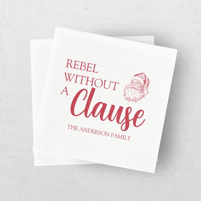 Servilleta De Papel Rebelde Sin Cláusula de Navidad Santa (Subido por el creador)