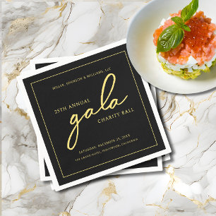 Servilleta De Papel Recaudación de fondos para el evento de gala con e