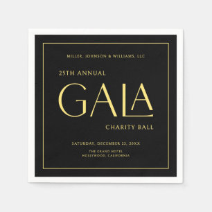 Servilleta De Papel Recaudación de fondos para el evento de gala con e