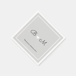 Servilleta De Papel recepción de boda elegante