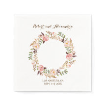 Recepción de bodas Napki con ducha de novia floral