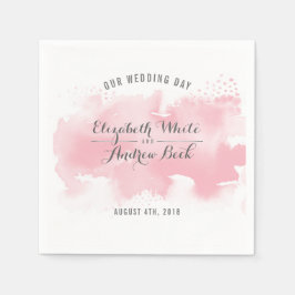 Servilleta De Papel RECEPCIÓN DE TRENDY elegante color de agua color r