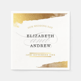 Servilleta De Papel RECEPCIÓN MODERNA moderna de lujo dorado