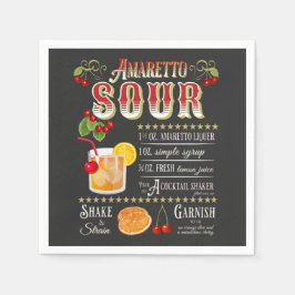 Servilleta De Papel Receta Amaretto Sour