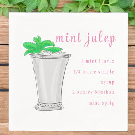 Servilleta De Papel Receta Derby Mint Julep Bar