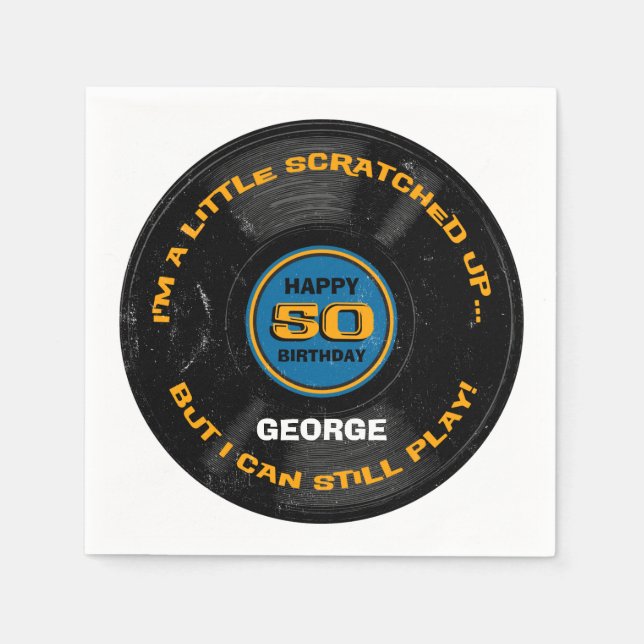 Servilleta De Papel Récord de 50 años (Anverso)