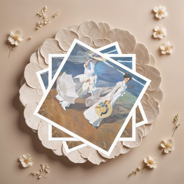 Servilleta De Papel Recorriendo la costa, Joaquín Sorolla (Subido por el creador)