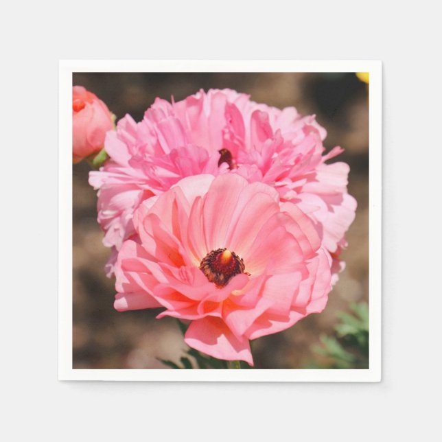 Servilleta De Papel Recortar en rosa (Anverso)