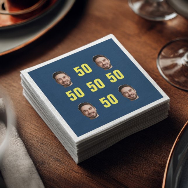 Servilleta De Papel Recorte de Cara Personalizado Cumpleaños Divertido (Subido por el creador)