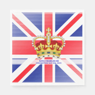 Servilleta De Papel Recuerdo de coronación del rey Carlos III Crossbod