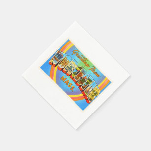 Servilleta De Papel Recuerdo del viaje del vintage de las MAMÁES de