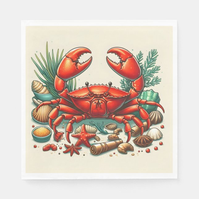 Servilleta De Papel Red Crab Bake (Anverso)