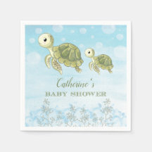 Red de papel Baby Shower Sea Turtle Beach Ocean