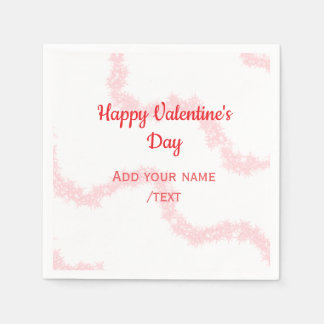 Servilleta De Papel Red glitter lines happy Valentine's day spiral nam