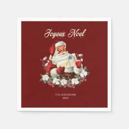 Servilleta De Papel Red Joyeux Noel