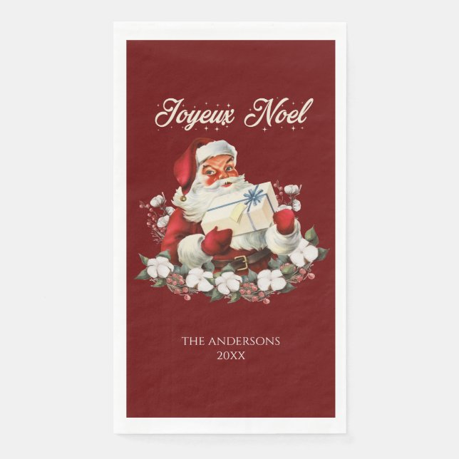 Servilleta De Papel Red Joyeux Noel (Anverso)