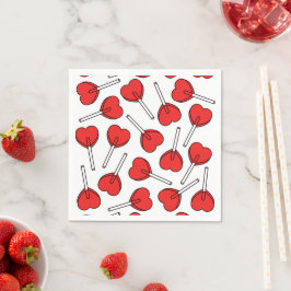 Servilleta De Papel Red Lollipops, Heart Lollipops, Lollipop Pattern
