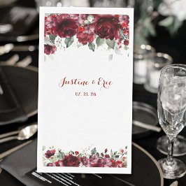 Servilleta De Papel Red Peony Epiphany Boda
