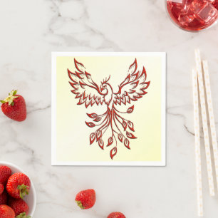 Servilleta De Papel Red Phoenix Rises