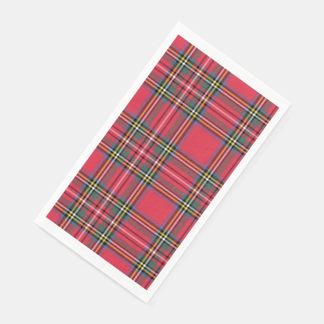 Servilleta De Papel Red Plaid (Esquina)